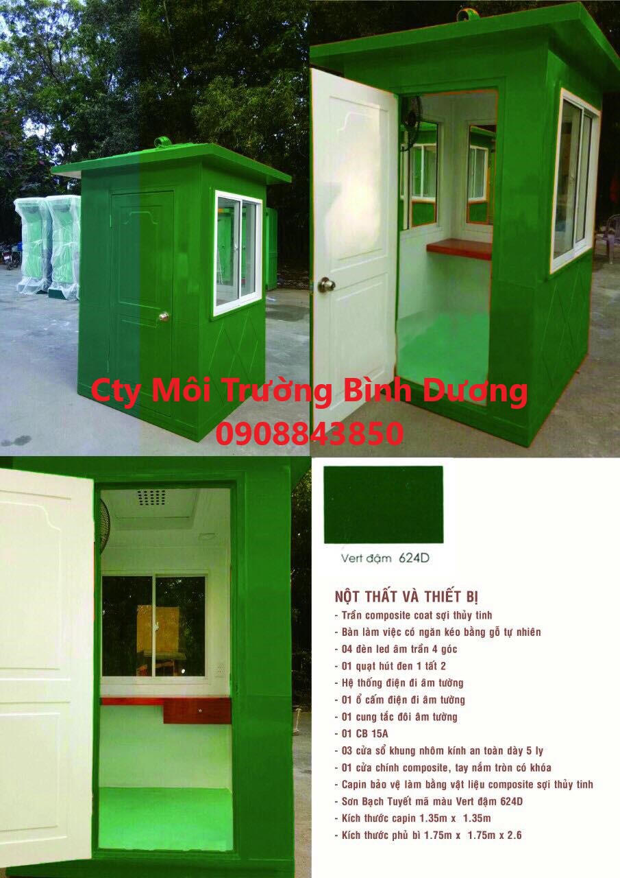 nội thất cabin bốt bảo vệ 